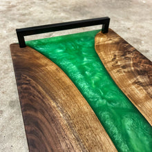 Load image into Gallery viewer, Epoxy Serving Tray - Seafoam Green
