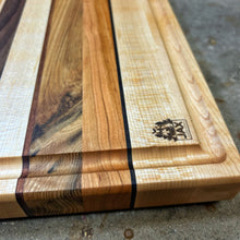 Load image into Gallery viewer, Cutting Board - Maple, Wenge, Cherry, Ash, Walnut, Shedua, Monkey Pod
