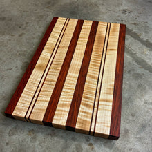 Load image into Gallery viewer, Cutting Board - Padauk, Curly Maple
