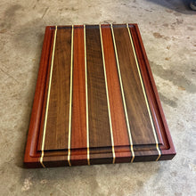 Load image into Gallery viewer, Cutting Board - Santos Mahogany, Maple, Walnut
