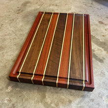 Load image into Gallery viewer, Cutting Board - Santos Mahogany, Maple, Walnut
