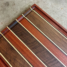 Load image into Gallery viewer, Cutting Board - Santos Mahogany, Maple, Walnut
