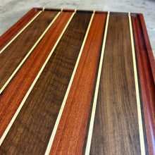 Load image into Gallery viewer, Cutting Board - Santos Mahogany, Maple, Walnut
